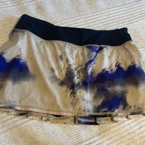 LULULEMON Pace Setter Skort Milky Way Pattern